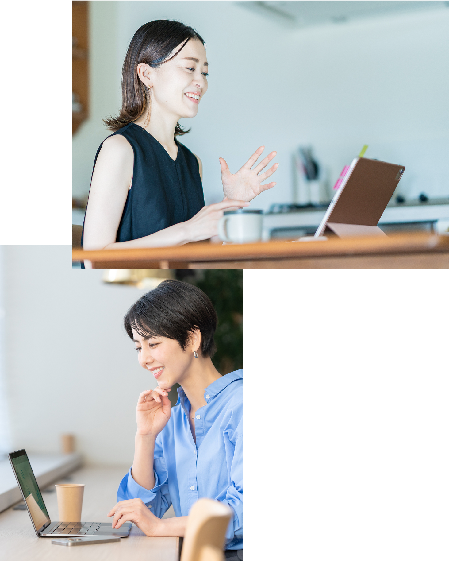 子どもと一緒+学ぶ女性